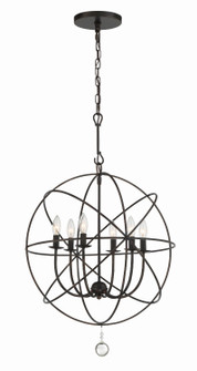 Solaris Six Light Chandelier in English Bronze (60|9226-EB)