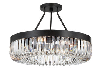 Alister Eight Light Semi Flush Mount in Charcoal Bronze (60|ALI-B2008-CZ_CEILING)