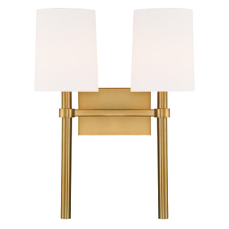 Bromley Two Light Wall Sconce in Vibrant Gold (60|BRO-452-VG)