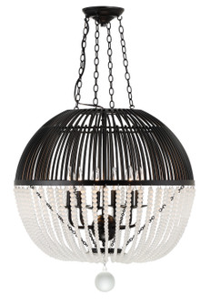 Duval Six Light Pendant in Matte Black (60|DUV-626-MK)