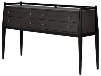 Selig Console Table in Dark Mink/Riverstone Gray/Polished Brass (142|3000-0046)