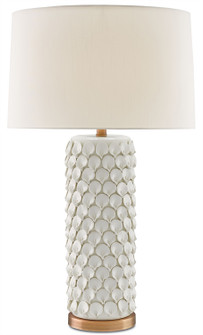 Calla Lily One Light Table Lamp in Cream/Antique Brass (142|6000-0067)