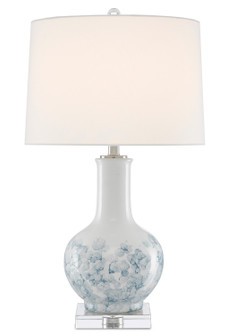 Myrtle One Light Table Lamp in White/Blue/Clear (142|6000-0581)