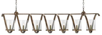 Maximus Seven Light Chandelier in Pyrite Bronze/Clear (142|9000-0263)