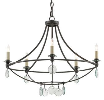 Novella Five Light Chandelier in Mayfair/Clear (142|9000-0641)