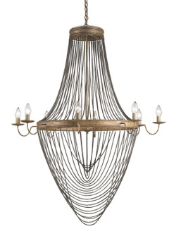 Lucien Eight Light Chandelier in French Gold Leaf/Iron (142|9412)