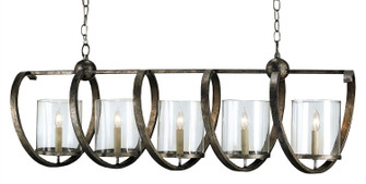 Maximus Five Light Chandelier in Pyrite Bronze/Clear (142|9915)