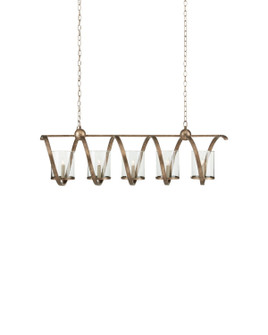 Maximus Five Light Chandelier in Pyrite Bronze/Clear (142|9915)