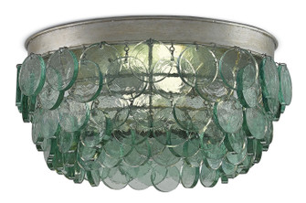 Braithwell Two Light Flush Mount in Clear/Silver Leaf (142|9999-0013)