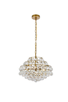 Savannah Five Light Pendant in Brass (173|1106D18BR)