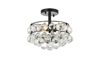 Savannah Three Light Flush Mount in Black (173|1107F12BK)