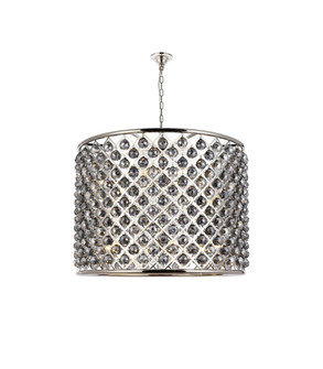 Madison 12 Light Chandelier in Polished nickel (173|1206D35PN-SS/RC)