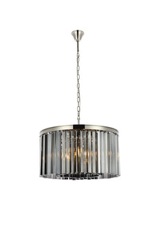 Sydney Eight Light Chandelier in Polished Nickel (173|1208D26PN-SS/RC)