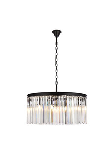 Sydney Eight Light Chandelier in Matte Black (173|1208D31MB/RC)