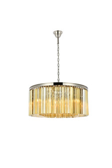 Sydney Eight Light Chandelier in Polished Nickel (173|1208D31PN-GT/RC)