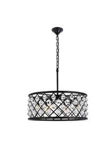 Madison Six Light Chandelier in Matte Black (173|1213D25MB/RC)