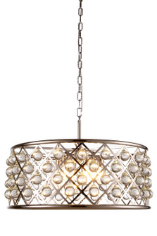 Madison Six Light Chandelier in Polished Nickel (173|1213D25PN/RC)
