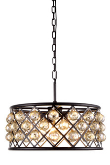 Madison Five Light Chandelier in Matte Black (173|1214D20MB-GT/RC)