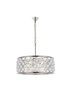 Madison Six Light Chandelier in Polished Nickel (173|1214D25PN/RC)
