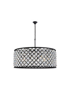 Madison Ten Light Chandelier in Matte Black (173|1214G43MB/RC)
