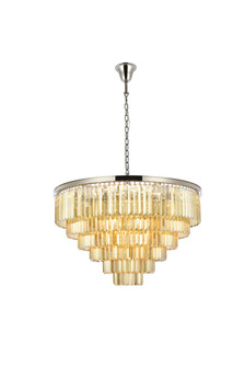 Sydney 33 Light Chandelier in Polished nickel (173|1231D44PN-GT/RC)