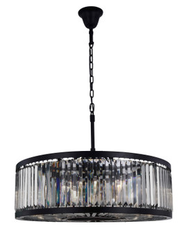 Chelsea Ten Light Chandelier in Matte Black (173|1233D35MB-SS/RC)