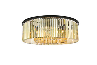 Sydney Ten Light Flush Mount in Matte Black (173|1238F43MB-GT/RC)