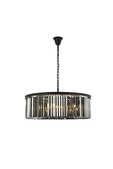 Sydney Ten Light Chandelier in Matte Black (173|1238G43MB-SS/RC)