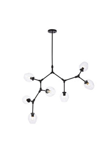 Cavoli Seven Light Chandelier in Black (173|1712G57BK)