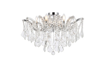 Maria Theresa Six Light Flush Mount in Chrome (173|2800F24C/RC)