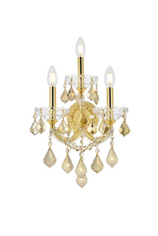 Maria Theresa Three Light Wall Sconce in Gold (173|2800W3G-GT/RC)