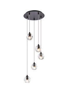 Eren LED Pendant in Black (173|3505G12BK)