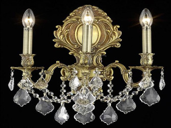Monarch Three Light Wall Sconce in French Gold (173|9603W14FG/RC)