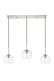 BAXTER Three Light Pendant in Chrome and Clear (173|LD2236C)