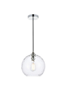 Cashel One Light Pendant in Chrome and Clear (173|LD2282C)