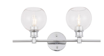 Collier Two Light Wall Sconce in Chrome and Clear glass (173|LD2314C)