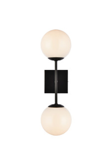 Neri Two Light Wall Sconce in Black and White (173|LD2358BK)