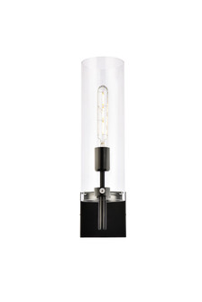 Savant One Light Wall Sconce in Black and Clear (173|LD2362BK)