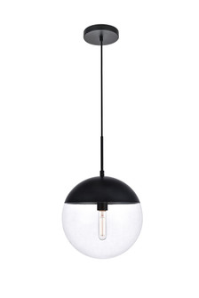 Eclipse One Light Pendant in Black and Clear (173|LD6039BK)