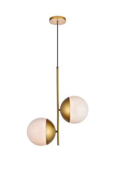 Eclipse Two Light Pendant in Brass (173|LD6120BR)