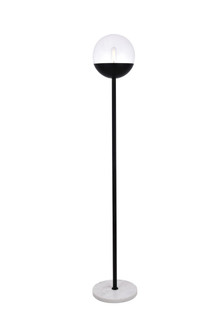 Eclipse One Light Floor Lamp in Black and Clear (173|LD6147BK)