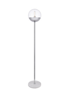 Eclipse One Light Floor Lamp in Chrome and Clear (173|LD6149C)