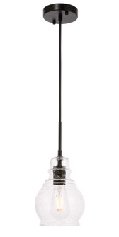 Pierce One Light Pendant in Black (173|LD6201BK)