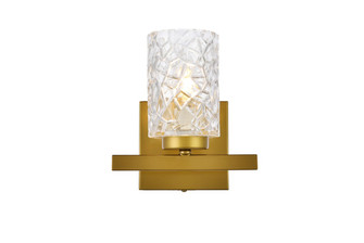 Cassie One Light Bath in Brass and Clear Shade (173|LD7025W7BR)