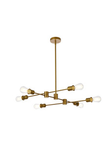 Xavier Six Light Pendant in Brass (173|LD7051D31BR)