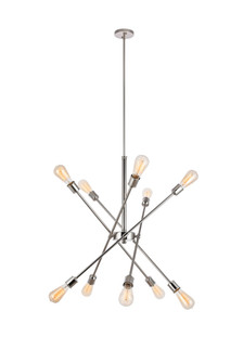 Axel Ten Light Pendant in Polished nickel (173|LD8018D28PN)