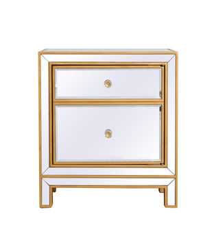 REFLEXION Nightstand in Antique gold (173|MF72016G)