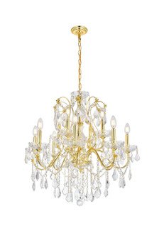 St. Francis 12 Light Chandelier in Gold (173|V2015D28G/RC)