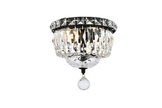 Tranquil Two Light Flush Mount in Black and Clear (173|V2528F8BK/RC)