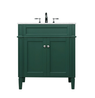 Park Avenue Single Bathroom Vanity in Green (173|VF12530GN)